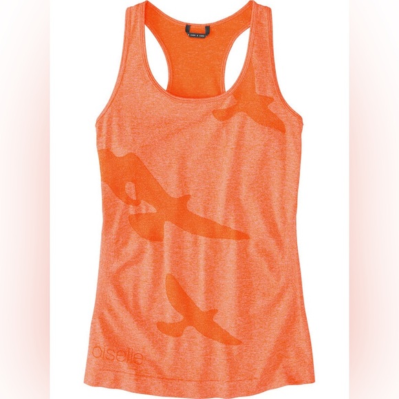 Oiselle Flyte Tank Top XL NWOT neon orange runner - Picture 1 of 4